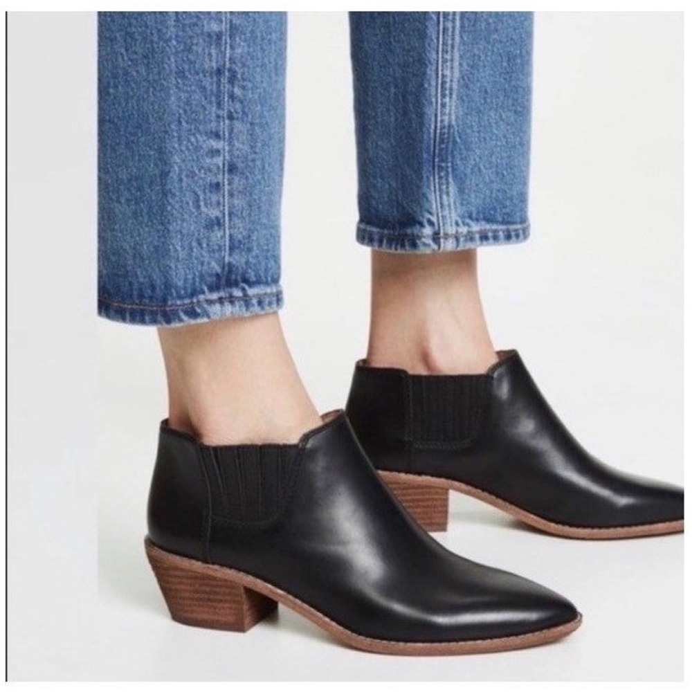 Madewell Sonia Woman's Chelsea Boots 91/2 Black Leather Ankle Booties Capsule